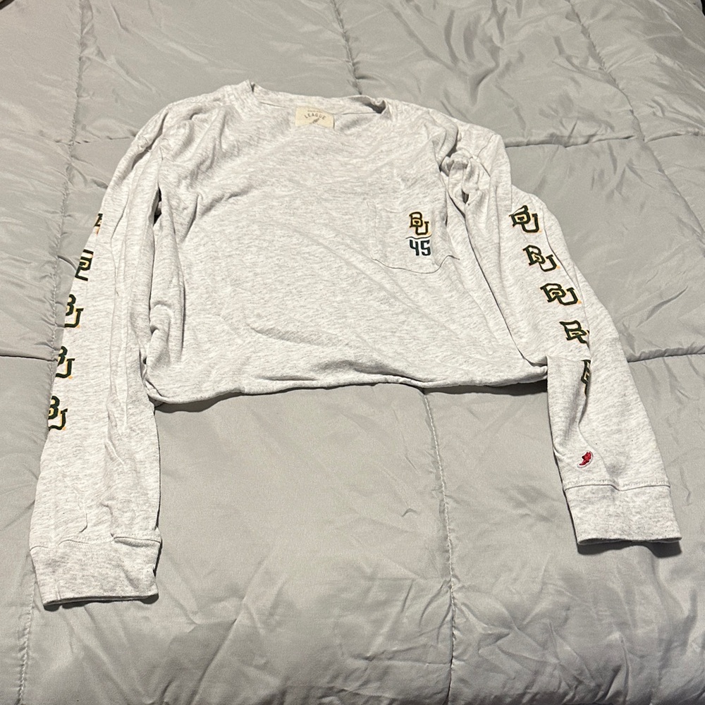 League Heather Gray Long Sleeve Top